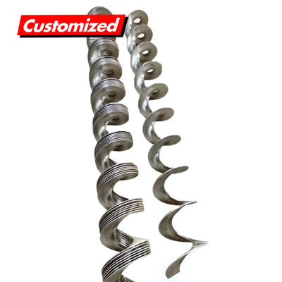 Harga yang bagus Pabrik langsung pasokan Custom stainless steel tahan panas shaftless sekrup conveyor spiral blade on line