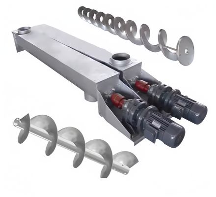 Harga yang bagus Shaftless Spiral Design Stainless Steel Screw Auger Conveyor dengan Struktur anti kebocoran yang tertutup sepenuhnya on line