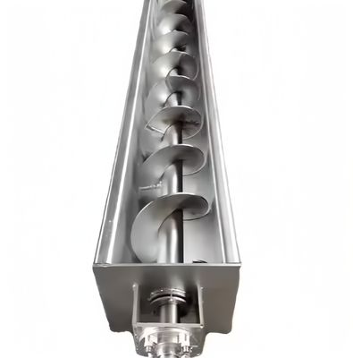 Harga yang bagus Air limbah limbah Limbah padat Limbah padat Tipe U Trough Tube Conveyor Transport Screw Tubular dengan Hopper dan Spiral Screw on line