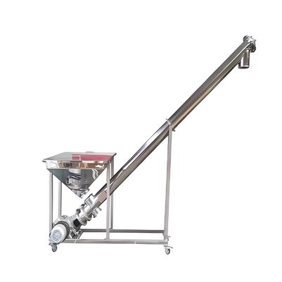 Harga yang bagus Conveyor sekrup vertikal dengan hopper untuk bahan on line