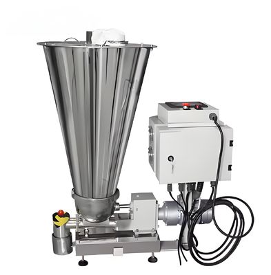 Harga yang bagus Mikroplastik Dipaksa Hopper Twin Screw Auger Kontinuous Conveyor Pellet Powder Material Loss di Berat Feeder on line