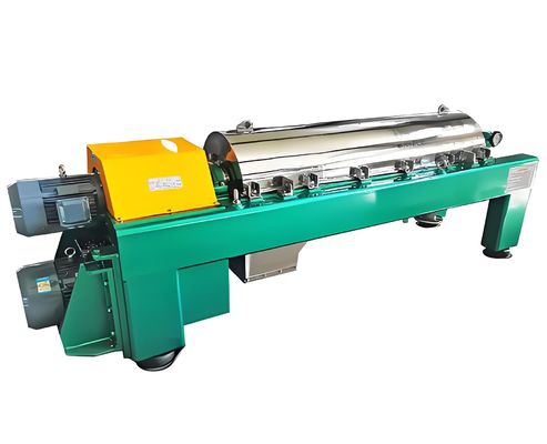 Harga yang bagus Centrifuge Decanter Efisiensi Tinggi Baja Rinsing untuk Pemisahan Padat Cairan Kontinyu Otomatis on line