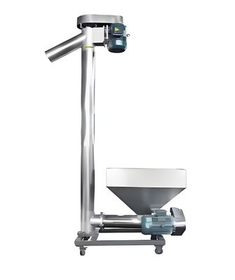 Harga yang bagus Fleksibel Conveyor Sekrup Dengan Vibrating Hopper Oblique Auger Gravel Cement Hopper Screw Blade on line