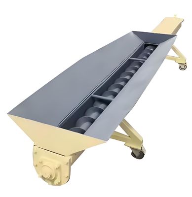 Harga yang bagus Conveyor sekrup bergerak dengan hopper untuk lembaran plastik hancur on line