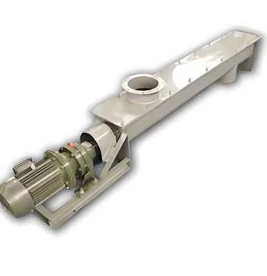 Harga yang bagus Feeder konveyor spiral tanpa poros tahan panas yang dapat disesuaikan dengan kontrol kecepatan 30 rpm untuk beton basah dan semen on line