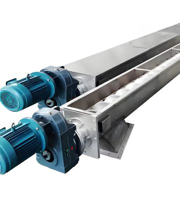 Harga yang bagus Conveyor Screw Auger yang dapat disesuaikan dengan stainless steel yang tahan panas untuk transportasi debu dan pasir industri kimia on line