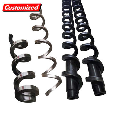 Harga yang bagus Conveyor sekrup tanpa poros baja tahan panas dengan dimensi yang disesuaikan untuk penggunaan industri on line