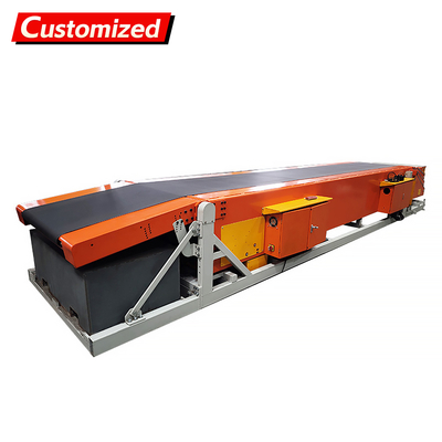 Harga yang bagus Konveyor Sabuk Teleskopik Bergerak Lebar 600mm-800mm 220V-440V Kustom on line