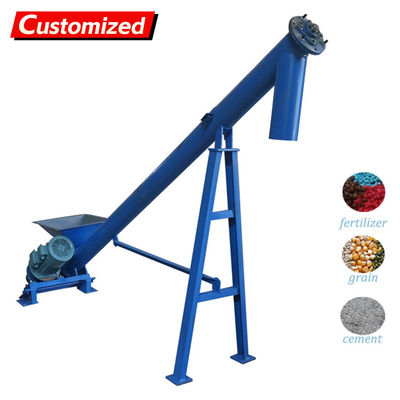 Harga yang bagus custom Automatic Cement Powder Inclined Auger Screw Conveyor Feeder  Cement Screw Portable Conveyor for Truck Unloading on line
