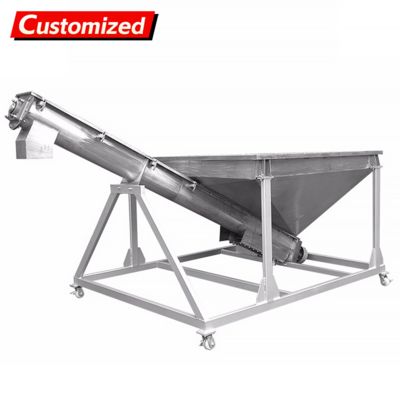 Harga yang bagus Desain Kustom Screw Auger Feeder dengan Variable Frequency Drive dan Struktur Screw Dalam untuk Penanganan Material Curah on line