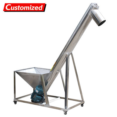 Harga yang bagus Pengumpan Sekrup Baja Tahan Karat dengan Kemiringan 0-45 Derajat Kekuatan Tarik Tinggi dan Pengoperasian Manual atau Otomatis on line