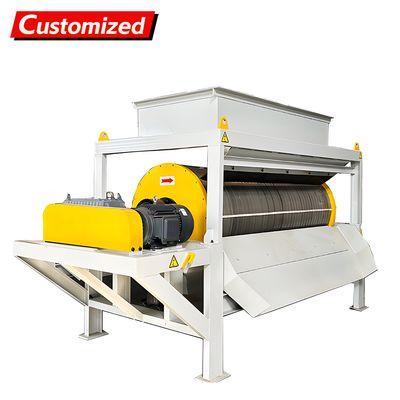 Harga yang bagus Customized Dry Magnetic Separator with Magnetic Field Strength ≥3000GS for Efficient Ore Processing and Recycling on line