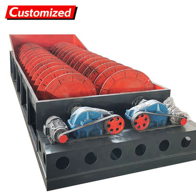 Harga yang bagus Industrial Double-Spiral Screw Classifier Sand Washing Machine for Fine Sand Gravel Grit Silica Washing on line
