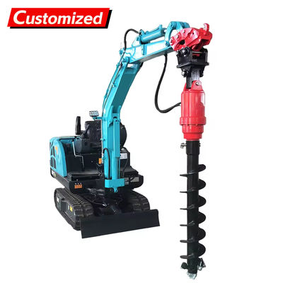 Harga yang bagus Mesin Auger Boring Khusus Mini Earth Auger Drive Excavator Auger Drilling Machine Auger Screw Pile Driver Ground Screw Drilling Untuk Lubang Tiang Utilitas, Lubang Penanaman Pohon, Pembangkit Listrik Tenaga Surya on line