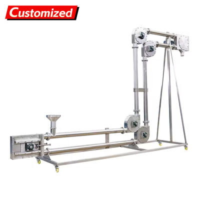 Harga yang bagus Konveyor Rantai Pipa Tertutup Sepenuhnya Mencapai Transportasi Bubuk Bebas Debu Peralatan Lingkungan Tingkat Industri Tanpa Kebocoran Bubuk Mendukung OEM on line