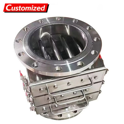 Harga yang bagus kustom 	Kotak Penghilang Besi Magnet Kuat Laci Semi-Otomatis Penghilang Besi untuk Partikel Bubuk Besar Filter Pipa Grid Magnetik Mekanik Pemisah Magnetik moq 1pcs on line