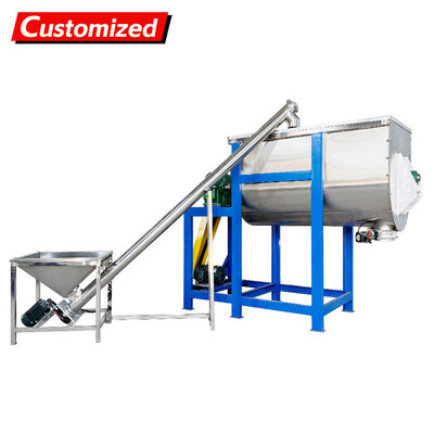 Harga yang bagus Custom Screw Conveyor U-Shaped Twin-Screw Mixer with Rotating Blades for Food, Chemical, Pharmaceutical, and Construction Materials Industries on line