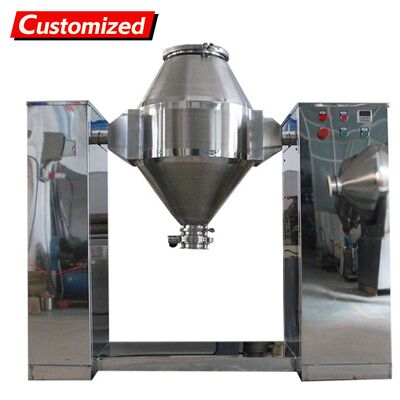 Harga yang bagus Mixer kerucut ganda baja tahan karat khusus dengan struktur pencampuran kerucut dengan residu rendah. Desain sederhana untuk pencampuran seragam bahan bubuk atau butiran dalam bahan kimia, pengolahan makanan on line