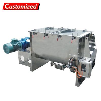 Harga yang bagus Mixer Pita Stainless Steel Kustom Blender Mixer Spiral Efisiensi pencampuran tinggi untuk butiran bubuk pasta bahan kental Cocok untuk industri plastik pakan makanan kimia on line