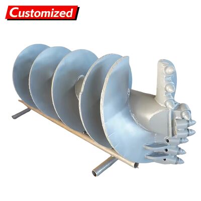 Harga yang bagus Rig Pengeboran Auger yang disesuaikan, Rig Pengeboran Auger, Rig Pengeboran Rotary Single-Flute Straight Auger Bit (Toothed) Untuk konstruksi di lapisan tanah liat, lapisan yang sangat cuaca dan lapisan kerikil on line