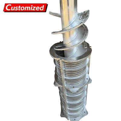 Harga yang bagus Custom stainless steel continuous screw conveyor spiral blade stainless steel screw shaft untuk energi & pertambangan, peternakan, pekerjaan konstruksi stainless steel, baja karbon dan lain-lain on line