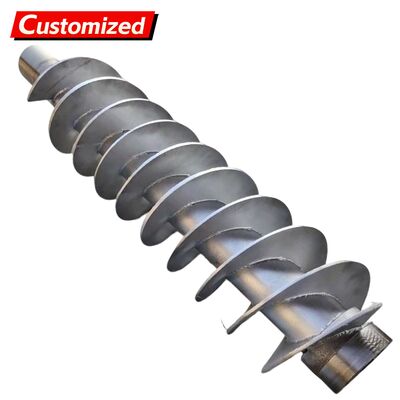 Harga yang bagus Bilah konveyor sekrup baja tahan karat dan baja karbon kustom dengan desain berporos/tanpa poros untuk komponen konveyor sekrup Energi & Pertambangan, Pertanian, Pekerjaan Konstruksi on line