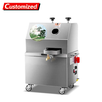 Harga yang bagus Juicer tebu komersial berkualitas tinggi yang dibuat khusus (dengan mesin) 304 Konstruksi baja tahan karat Efisiensi tinggi & hemat energi Ideal untuk bar jus lalu lintas tinggi on line