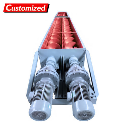 Harga yang bagus Konveyor Sekrup Poros Ganda OEM Konstruksi Baja Karbon/Baja Tahan Karat Tahan Aus, Tahan Korosi Kelas Industri Pengangkut Bubuk/Granul Abu Terbang, Semen Penanganan Material Partikel Equipme on line