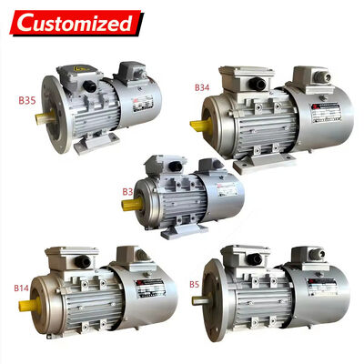 Harga yang bagus 1400 RPM Tiga-Fase AC Variable Frequency Drive Motor dengan Soft Start dan Regulasi Kecepatan Stepless on line