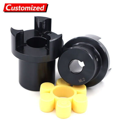 Harga yang bagus Kopling Poros Spline Baja Fleksibel Lima Titik yang Disesuaikan OEM dengan Struktur Tirus Keyway dan Torsi Terukur 2000n-m on line