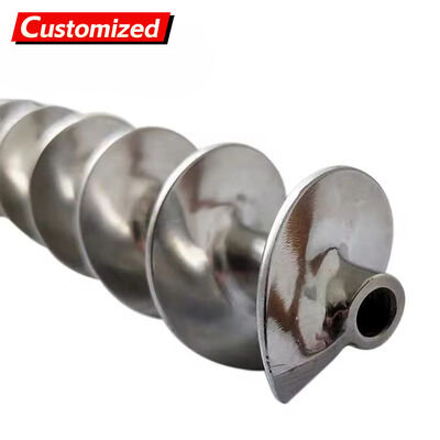 Harga yang bagus Stainless Steel Heat Resistant Auger Screw untuk Pengangkutan Kimia dan Biji dengan Dimensi Disesuaikan pisau conveyor cacing on line
