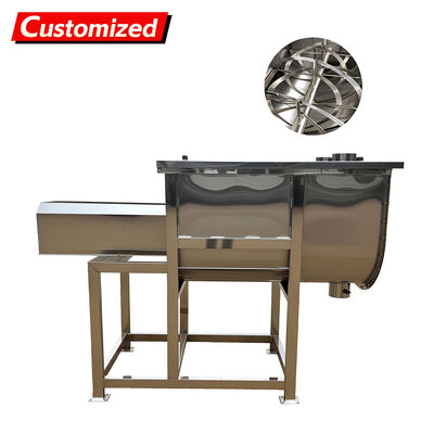 Harga yang bagus Variable Speed Electric Heating Stainless Steel Horizontal Ribbon Mixer dan Mesin Pengaduk Bubuk on line