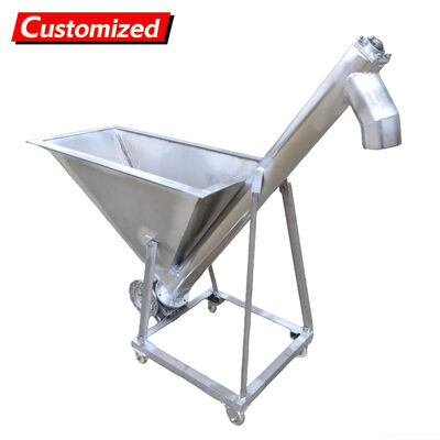 Harga yang bagus Conveyor sekrup stainless steel khusus dengan motor 18,5 kW untuk transportasi gula bubuk on line