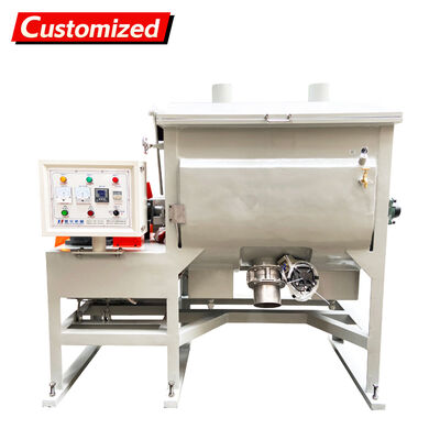 Harga yang bagus Mixer Serbuk Pita Horisontal Semi-Otomatis Kapasitas 350L Stainless Steel Kustom untuk PVC on line