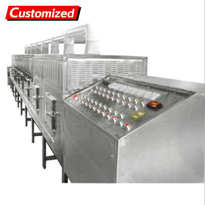 Harga yang bagus Custom SUS304 stainless steel microwave dryer dengan kontrol PLC cerdas untuk pengeringan suhu rendah on line