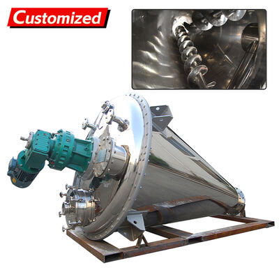 Harga yang bagus Custom stainless steel twin-screw mixer dengan wear-resistant alloy, variable speed control, dan dual-input reducer on line